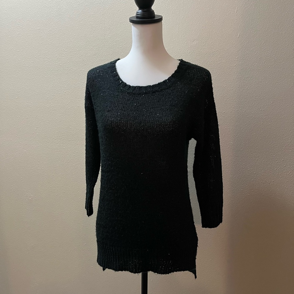 Only Sky, Black Mid Sleeve Sweater